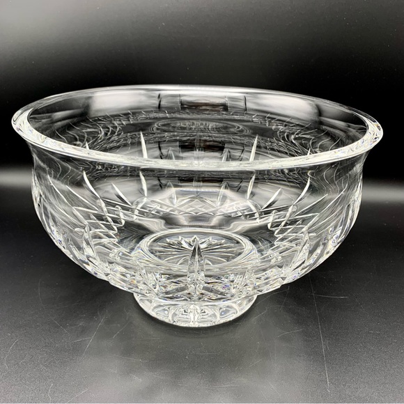 Waterford Crystal Lismore Footed Bowl 10” 8-LB Punch Bowl MSRP-$525 UNUSED EXLNT - Picture 10 of 16